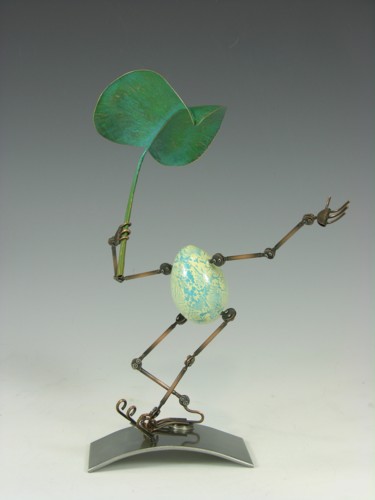 Sculpture intitulée "Eggtion Figures - D…" par Tomoaki Orikasa, Œuvre d'art originale, Plastique