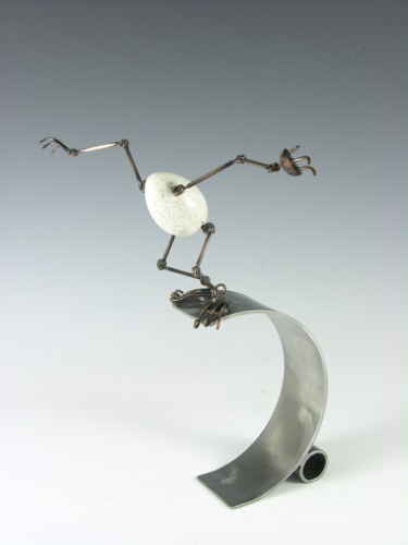Sculpture intitulée "Eggtion Figures - J…" par Tomoaki Orikasa, Œuvre d'art originale, Coulage