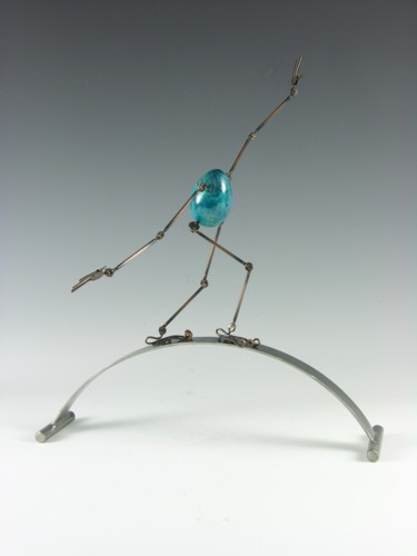 Sculpture titled "Eggtion Figures - B…" by Tomoaki Orikasa, Original Artwork, Casting