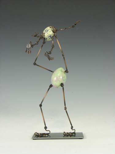 Sculpture titled "Eggtion Figures - P…" by Tomoaki Orikasa, Original Artwork, Casting