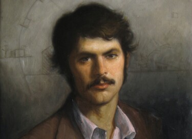 Pittura intitolato "Portrait of A Young…" da Jared Ailstock, Opera d'arte originale, Olio