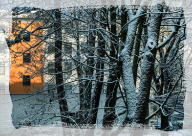Фотография под названием "The second snow III" - Jarek Rufer, Подлинное произведение искусства, Манипулированная фотография
