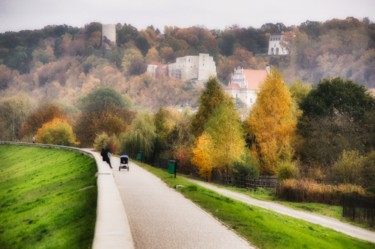 Photographie intitulée "promenade d'automne…" par Jarek Witkowski, Œuvre d'art originale