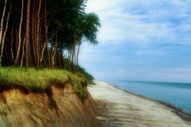 Fotografia intitulada "plage déserte / emp…" por Jarek Witkowski, Obras de arte originais