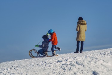 Fotografia intitolato "Plaisirs d'hiver de…" da Jarek Witkowski, Opera d'arte originale