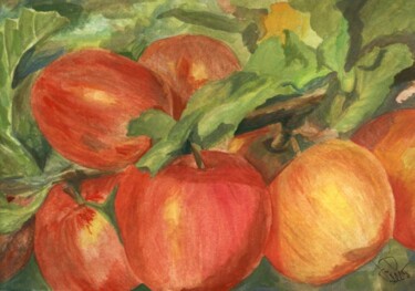 Painting titled "Autumn 2005, waterc…" by Jarka Drechslerová, Original Artwork, Oil