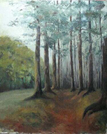 Painting titled "On the forest" by Jarka Drechslerová, Original Artwork