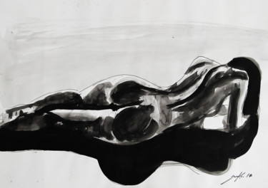 Картина под названием "Gaia Consciousness" - Jarmo Korhonen, Подлинное произведение искусства, Акварель