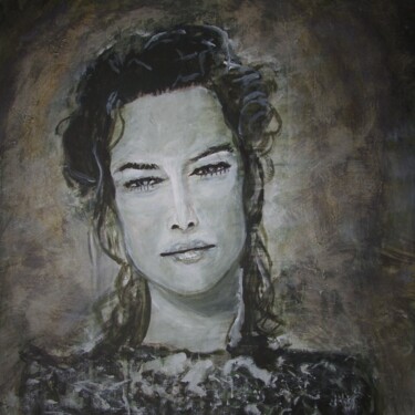 Painting titled "lady nada" by Jarmo Korhonen, Original Artwork, Acrylic
