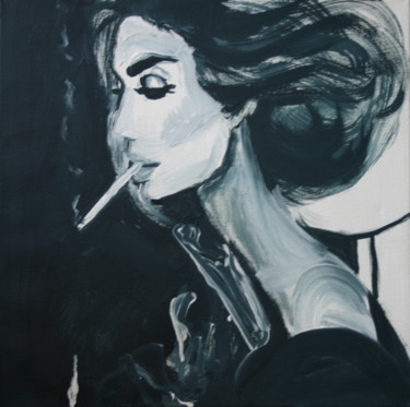 绘画 标题为“have a cigar” 由Jarmo Korhonen, 原创艺术品, 丙烯
