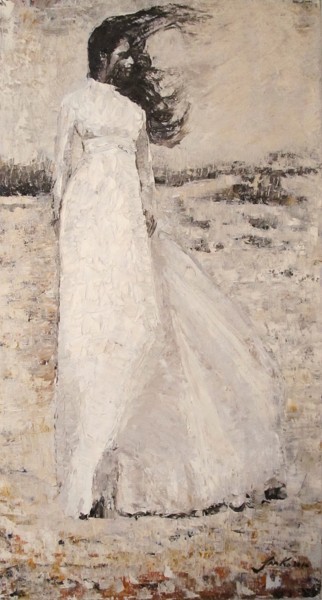 Pittura intitolato "Wuthering Heights" da Jarmo Korhonen, Opera d'arte originale, Olio Montato su Telaio per barella in legno