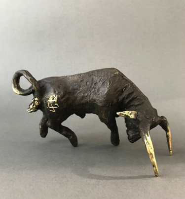 "Bull" başlıklı Heykel Jaromir Gargulak tarafından, Orijinal sanat, Bronz