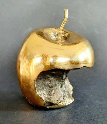 Skulptur mit dem Titel "Apple , Apple...." von Jaromir Gargulak, Original-Kunstwerk, Bronze