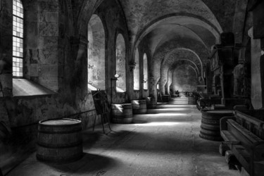 Photographie intitulée "Eberbach Abbey" par Jarek Sieczkowski, Œuvre d'art originale, Photographie argentique