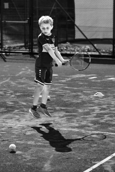 Photographie intitulée "Tennis player" par Jarek Sieczkowski, Œuvre d'art originale, Photographie non manipulée
