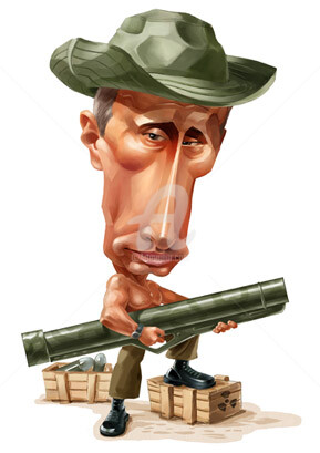 Grafika cyfrowa / sztuka generowana cyfrowo zatytułowany „Władimir Putin” autorstwa Jarosław Talarski, Oryginalna praca, Mal…