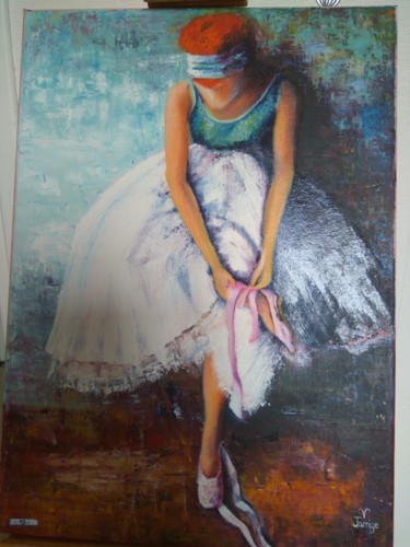 Painting titled "La ballerine" by Jarrigeval, Original Artwork, Oil