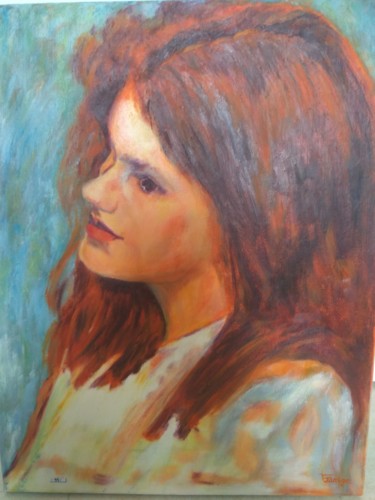 Painting titled "Rêverie" by Jarrigeval, Original Artwork, Oil