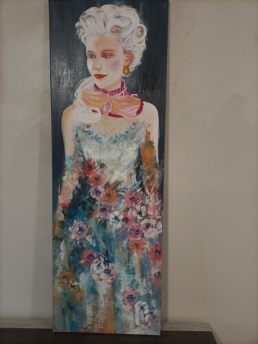 Картина под названием "Marie -Antoinette" - Jarrigeval, Подлинное произведение искусства, Масло