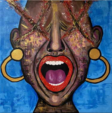 Painting titled "Scream" by J'Artist'E, Original Artwork, Acrylic
