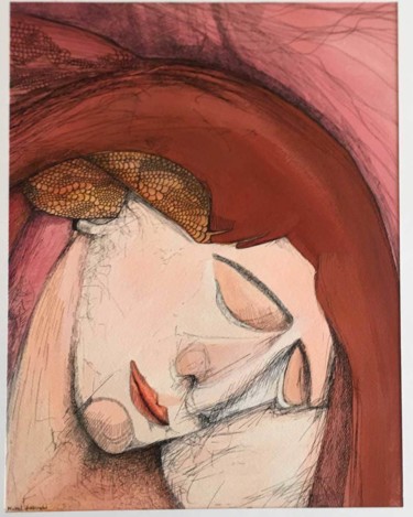 Картина под названием "Violence d'amour" - Pierre Andrillon (Jasinski), Подлинное произведение искусства, Акрил
