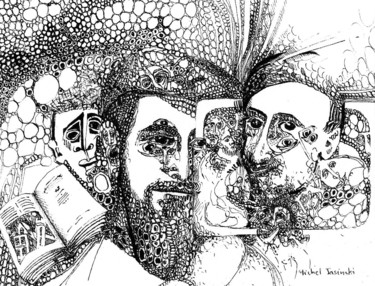 Zeichnungen mit dem Titel "Pierre" von Pierre Andrillon (Jasinski), Original-Kunstwerk, Tinte