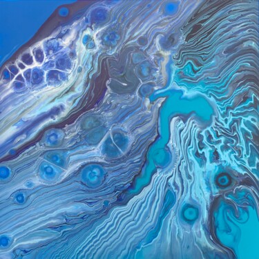 Painting titled "Underwater Landscape" by Jasmin Anderleit, Original Artwork, Acrylic