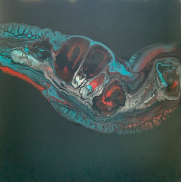 Painting titled "Snake III" by Jasmin Anderleit, Original Artwork, Acrylic