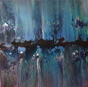 Malerei mit dem Titel "Underwater" von Jasmin Anderleit, Original-Kunstwerk, Acryl