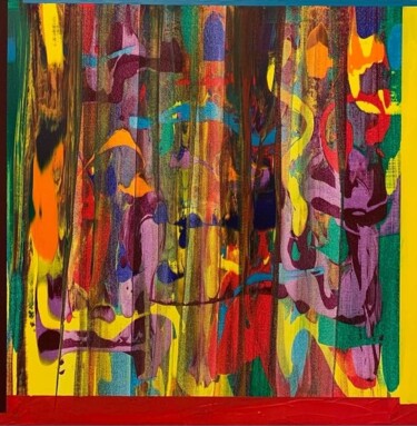 Schilderij getiteld "Colorful Life" door Jasmin Anderleit, Origineel Kunstwerk, Acryl