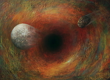 Картина под названием "luna.jpg" - Jaime Sánchez Montes, Подлинное произведение искусства, Пастель