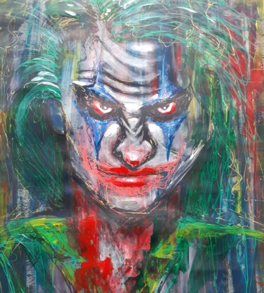 Dessin intitulée "Joker" par Jasna Milosavac, Œuvre d'art originale, Acrylique