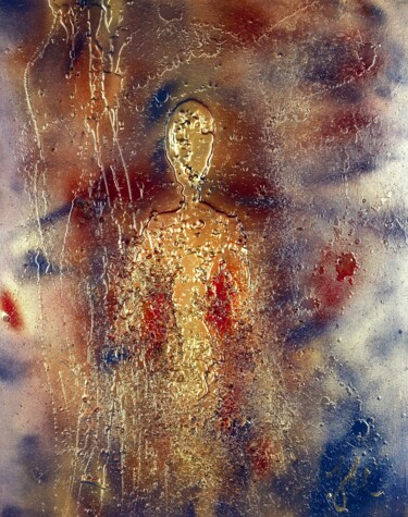 Pintura titulada "Archangel URIEL" por Jasnica Klara Matić, Obra de arte original, Cera