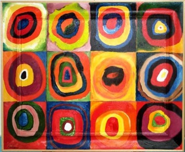 Pittura intitolato "Farbstudie Quadrate" da Jason, Opera d'arte originale