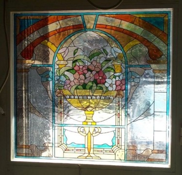 Scultura intitolato ""Vaso di fiori , ar…" da Jason, Opera d'arte originale