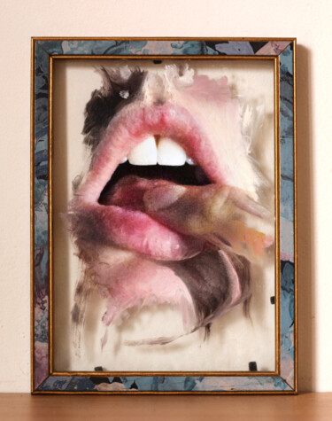 Картина под названием "Sensualité." - Jessica Astier, Подлинное произведение искусства, Масло