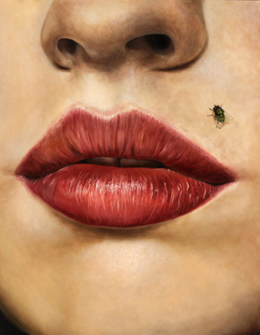 Schilderij getiteld "Natural beauty" door Jessica Astier, Origineel Kunstwerk, Olie Gemonteerd op Houten paneel