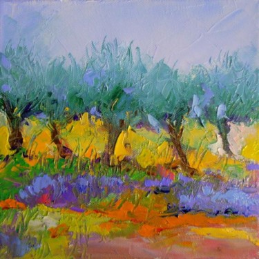 Painting titled "PETITE CLAIRIERE D'…" by Véronique Lancien, Original Artwork