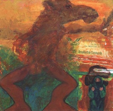 Peinture intitulée "maroc 8" par Sandrine Javary, Œuvre d'art originale