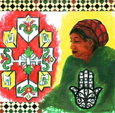 Peinture intitulée "maroc 10" par Sandrine Javary, Œuvre d'art originale