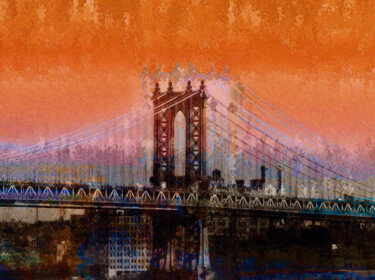 Arte digital titulada "Manhattan/XL origin…" por Javier Diaz, Obra de arte original, Fotografía manipulada