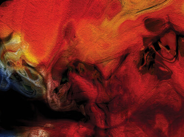 Digitale Kunst getiteld "Pájaro de fuego/XL…" door Javier Diaz, Origineel Kunstwerk, Gemanipuleerde fotografie