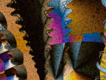Arte digital titulada "Grietas 2/XL large…" por Javier Diaz, Obra de arte original, Impresión digital