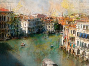 Arte digitale intitolato "Recuerdos de Veneci…" da Javier Diaz, Opera d'arte originale, Fotografia manipolata