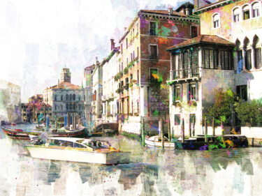 Digital Arts με τίτλο "Apuntes de Venecia…" από Javier Diaz, Αυθεντικά έργα τέχνης, Χειρισμένη φωτογραφία