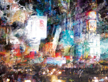 Цифровое искусство под названием "Times square 3/XL l…" - Javier Diaz, Подлинное произведение искусства, Манипулированная фо…