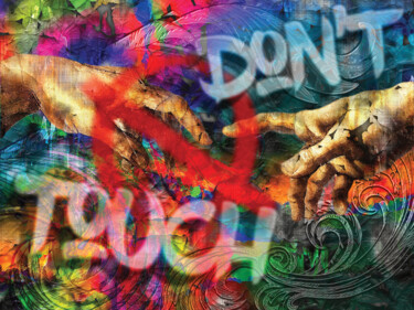 Arte digitale intitolato "Don't touch/XL larg…" da Javier Diaz, Opera d'arte originale, Stampa digitale