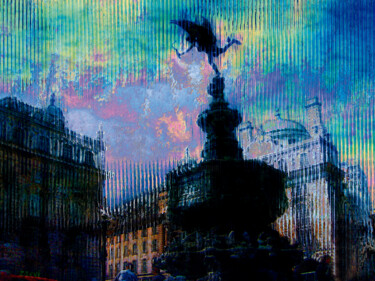 Digital Arts titled "Piccadilly Circus 2…" by Javier Diaz, Original Artwork, Manipulated Photography