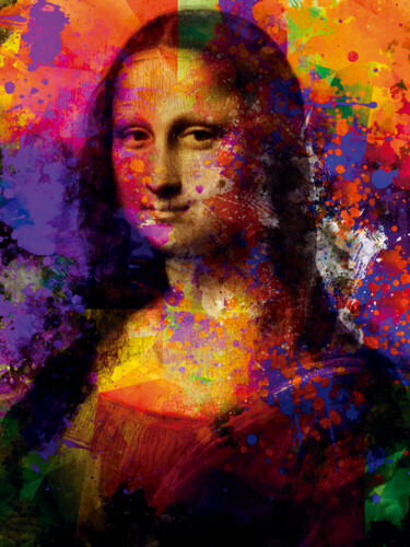 Digitale Kunst mit dem Titel "Mona pop/XL large o…" von Javier Diaz, Original-Kunstwerk, Digitaldruck