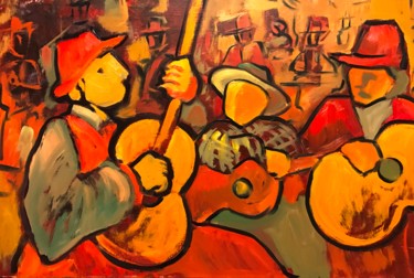 Pittura intitolato "Little songs in cou…" da Javier Delgado Arte, Opera d'arte originale, Olio